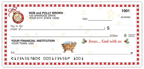 Heart of Christmas Checks