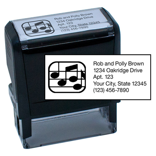5 Line Stamp with Logo