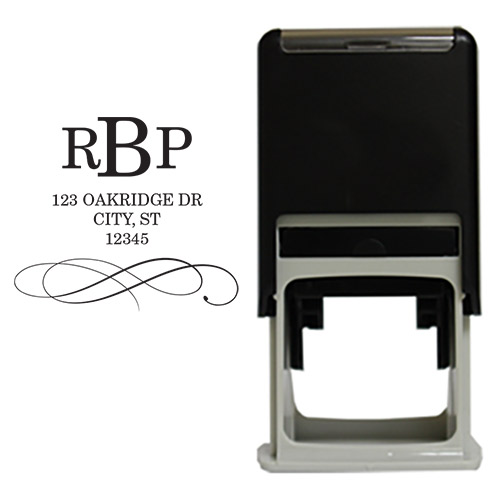 Swirl Square Stamp