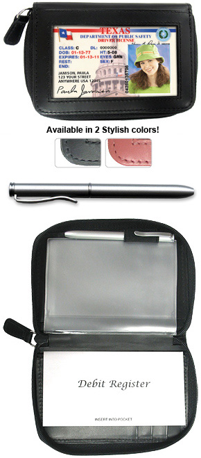 Zippered Debit Caddy